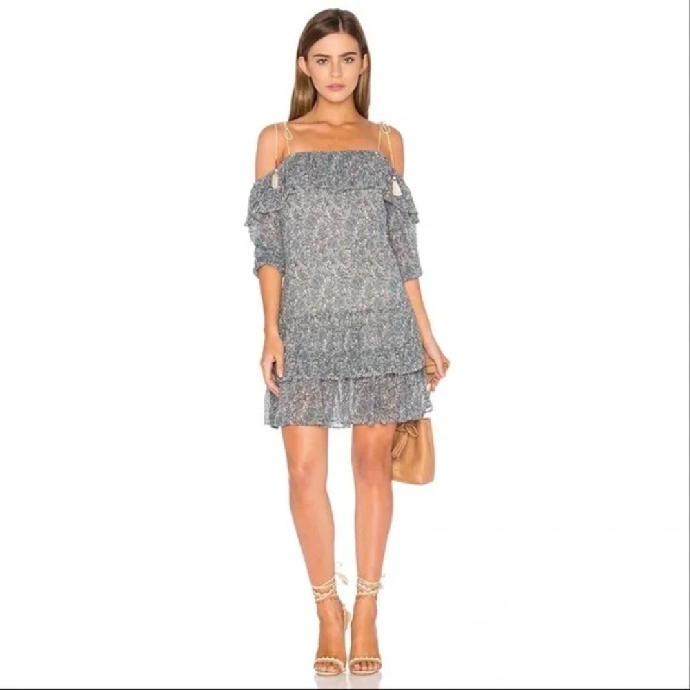Rebecca Minkoff Dexter Floral Tassle Dress Size Large